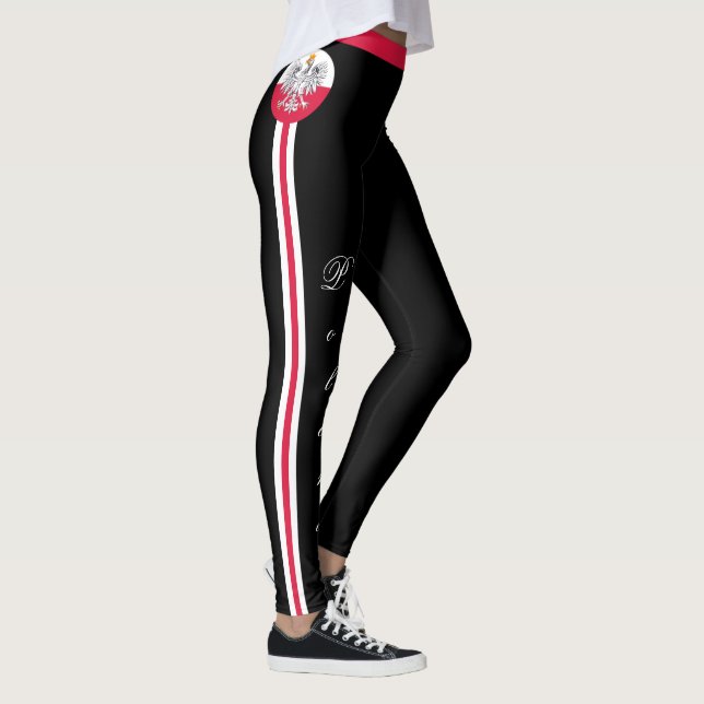 Leggings Pologne & Pologne Drapeau mode, Voyage / fans de s (Droite)