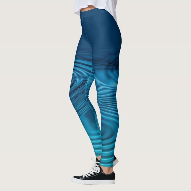 Leggings Pommes bleu Aqua (Gauche)