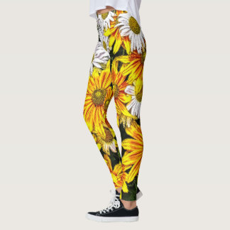 Leggings Pont des marguerites de fleurs
