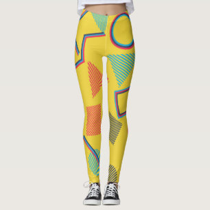 Leggings Pop Art : Abstrait Coloré Sans Couleur.