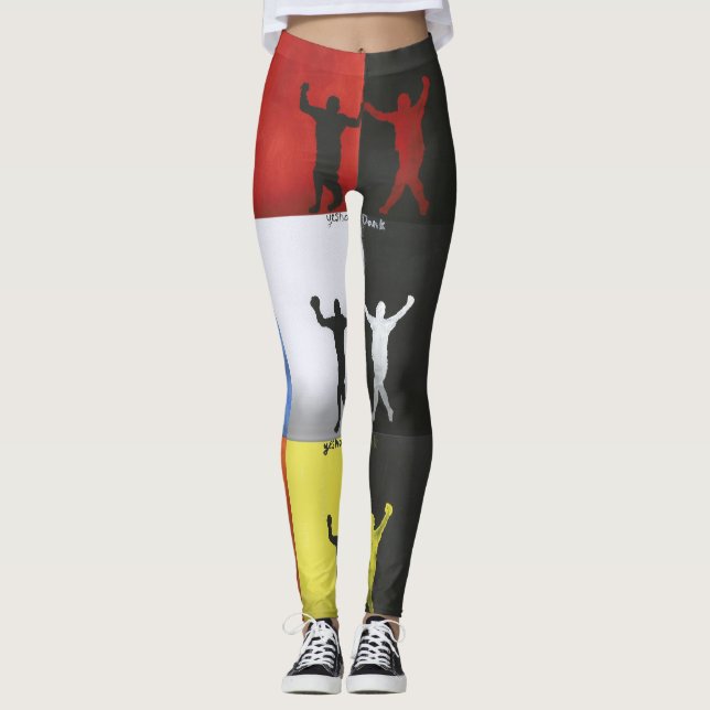 Leggings Pop art no.1 par Yeshaya Dank -  (Devant)