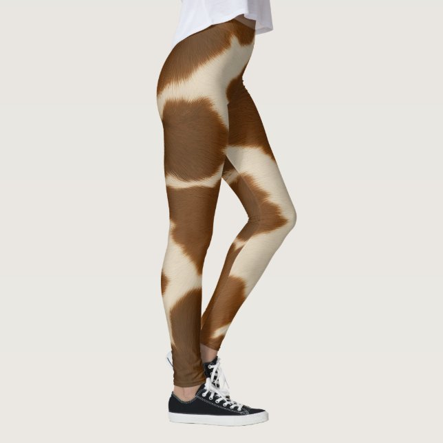 Leggings Populaire Vache Faux Cuir Elégante Collection (Droite)