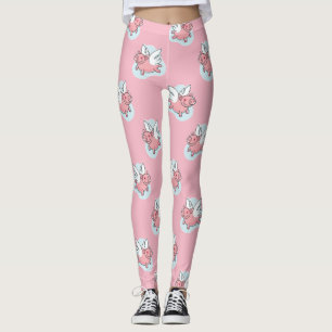 Leggings Porcs volants L Zodiaque chinois du Nouvel An Choi