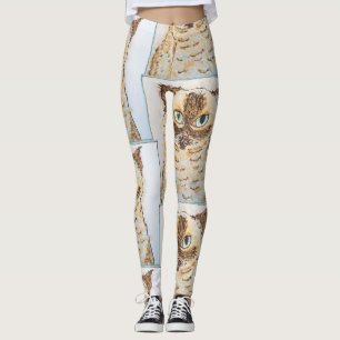 Leggings Portrait de Chat Fantaisiste Coloré