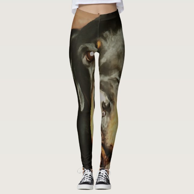 Leggings Portrait de Lover Pet (Devant)