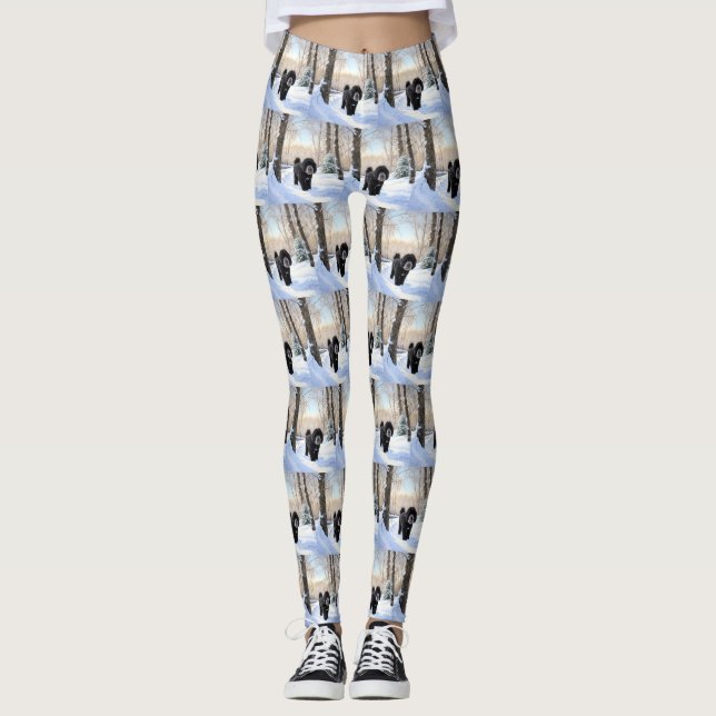 Leggings Portugais Water Dog Laisser neiger Noël (Devant)