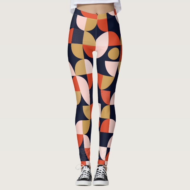 Leggings Poster d'art en forme simple scandinave (Devant)