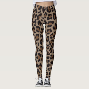 Leggings Poster de animal au chocolat Légumineuses des femm