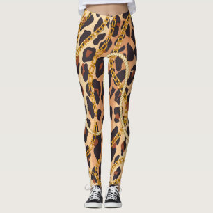Leggings Poster de animal baroque, Conception Chaîne