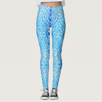 Poster de animal de rayures de tigre bleu électriq