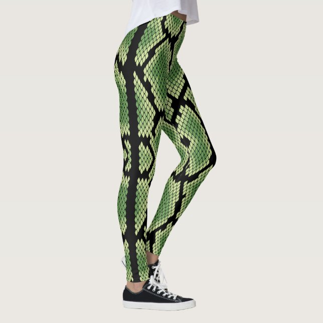 Leggings Poster de animal de serpent chic moderne Motif (Droite)