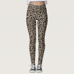 Leggings Poster de animal léopard<br><div class="desc">Une paire amusante de leggings empreintes de léopard noirs et bronzés. Elégant et chic,  conçu pour vous par Blackberry Boulevard.</div>