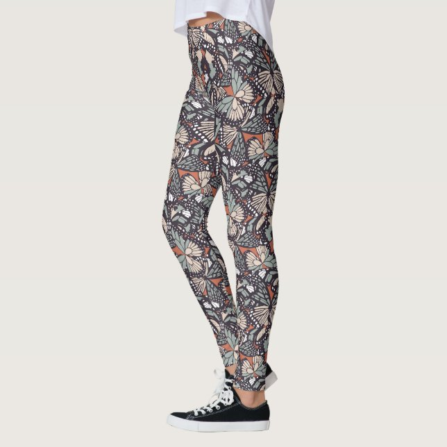 Leggings Poster de animal papillon monarque (Gauche)