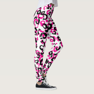 Leggings Poster de animal rose