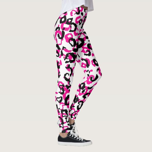 Leggings Poster de animal rose (Droite)