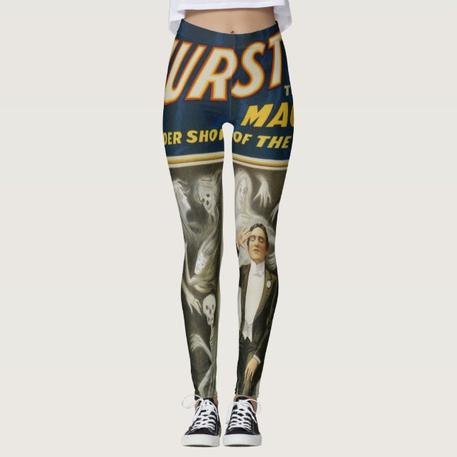 Leggings Poster Magique vintage, Thurston, Le Grand Magicie (Devant)