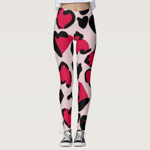 Leggings Posters de animaux du coeur