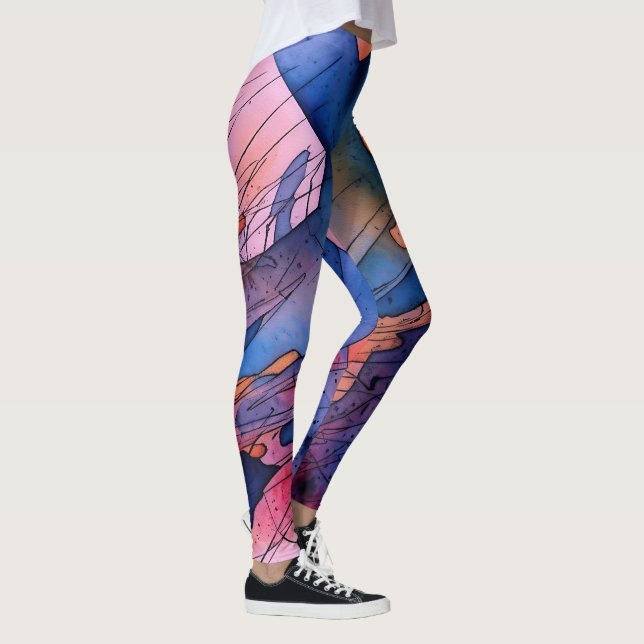 Leggings "Potentiel libéré" Art Abstrait contemporain (Droite)