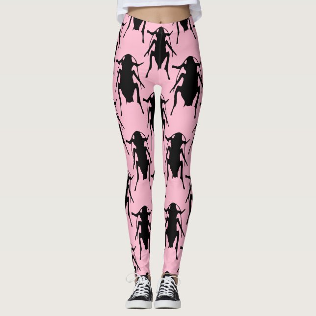 Leggings Poulangerie rose Roaches (Devant)