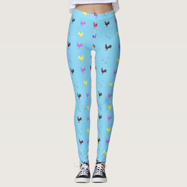 Leggings Poules de poulet Thunder_Cove (Devant)