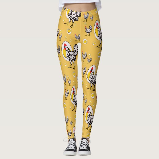 Leggings Poules Rétro (Devant)