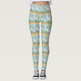 LEGGINGS POULET DE LA MER, ROOSTER & HEN JOIGINGS AMUSANTS