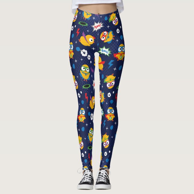 Leggings Poulet de superhéros (Devant)