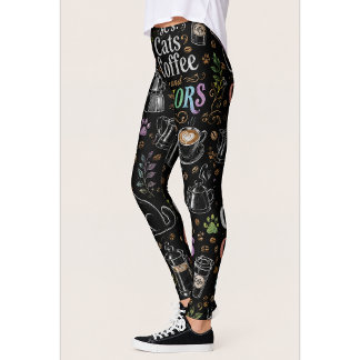Leggings pour amoureux de café Chats & Café