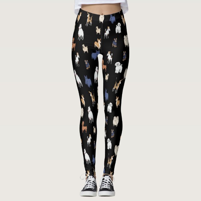Leggings pour chiens de caricature (Devant)