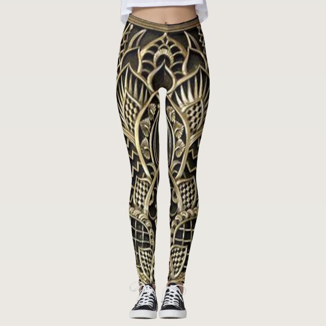 Leggings pour femmes à motif Art déco (Devant)