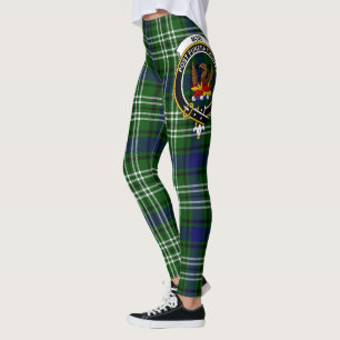 Leggings pour femmes à tartan Clan Mow Crest Scots