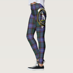 Leggings pour femmes à tartan du blason de chasseu