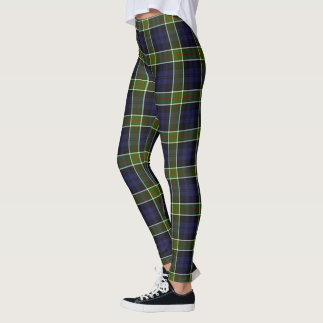 Leggings pour femmes à tartan du clan Colquhoun Sc (Gauche)