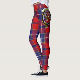 Leggings pour femmes à tartan et blason du clan Wi