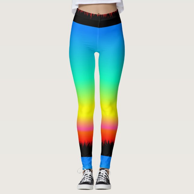 Leggings pour femmes arc-en-ciel (Devant)