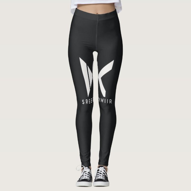 leggings pour femmes avec noir (Devant)