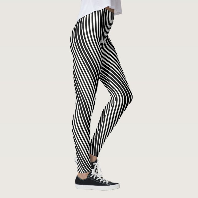 Leggings pour femmes - Bandes noires (Droite)