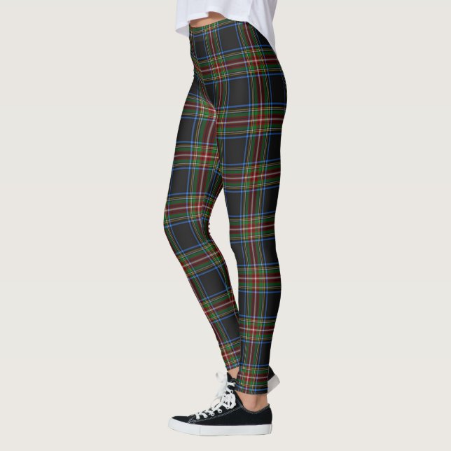 Leggings pour femmes Clan Denniston Tartan Scotste (Gauche)