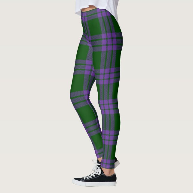 Leggings pour femmes Clan Elphinstone Tartan Scots (Gauche)