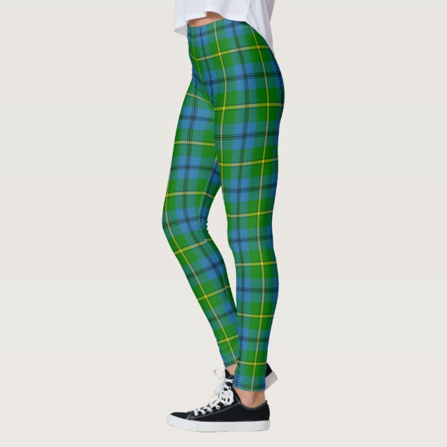Leggings pour femmes Clan Johnston Tartan Scotstee (Gauche)