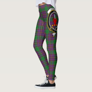 Leggings pour femmes Clan Logan Crest Tartan Scots