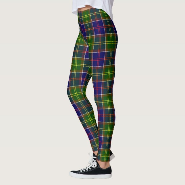 Leggings pour femmes Clan Scotstee Tartan Whitefoo (Gauche)