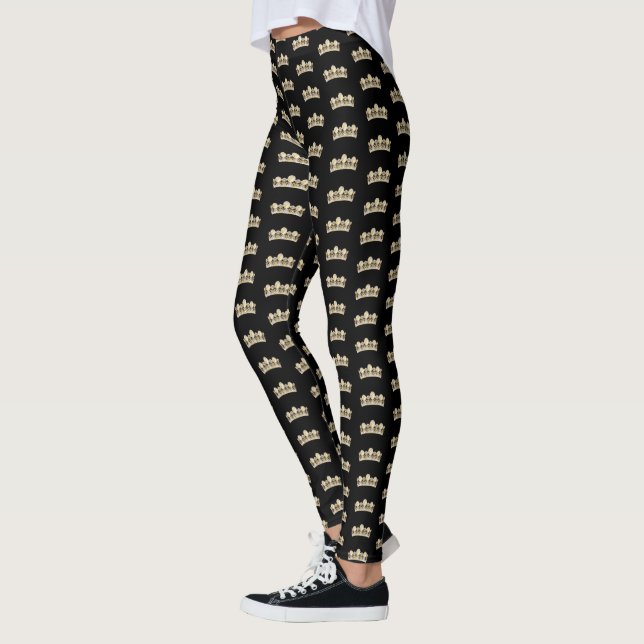Leggings pour femmes - Couronne d'or (Gauche)