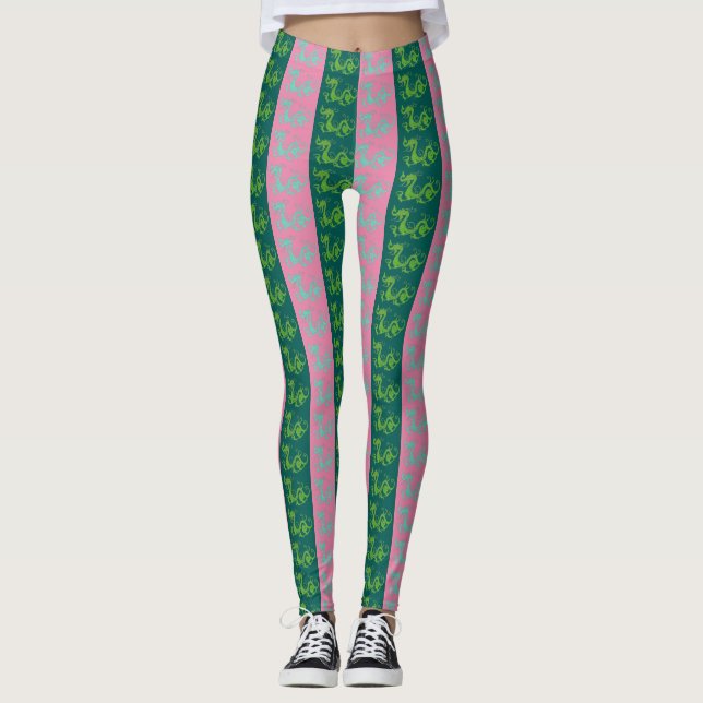 Leggings pour femmes dragons (Devant)