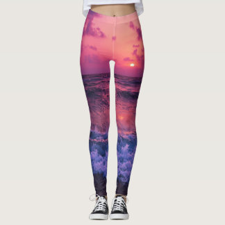 Leggings pour femmes | Eco Fitness Purple SunSet