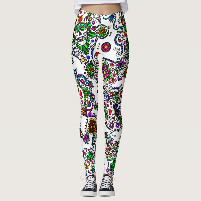 Leggings pour femmes Jour des morts (Devant)