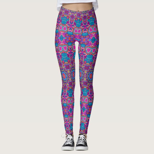 Leggings pour femmes Motifs sans marque ethnique (Devant)
