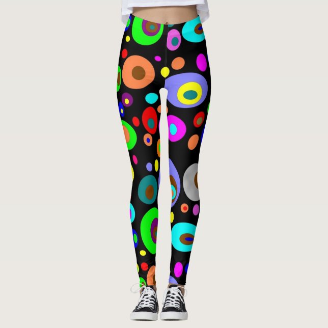 Leggings pour femmes psychédéliques (Devant)