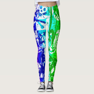 Leggings pour graffitis arc-en-ciel