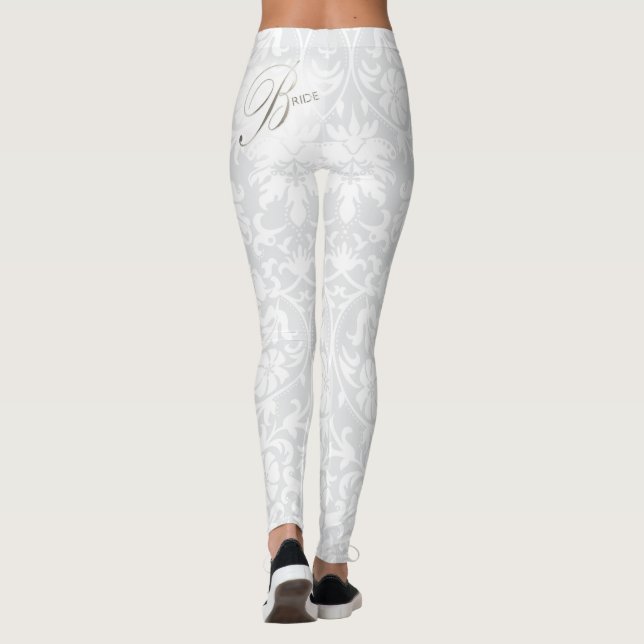 Leggings Pour la mariée - Damas blanc (Dos)
